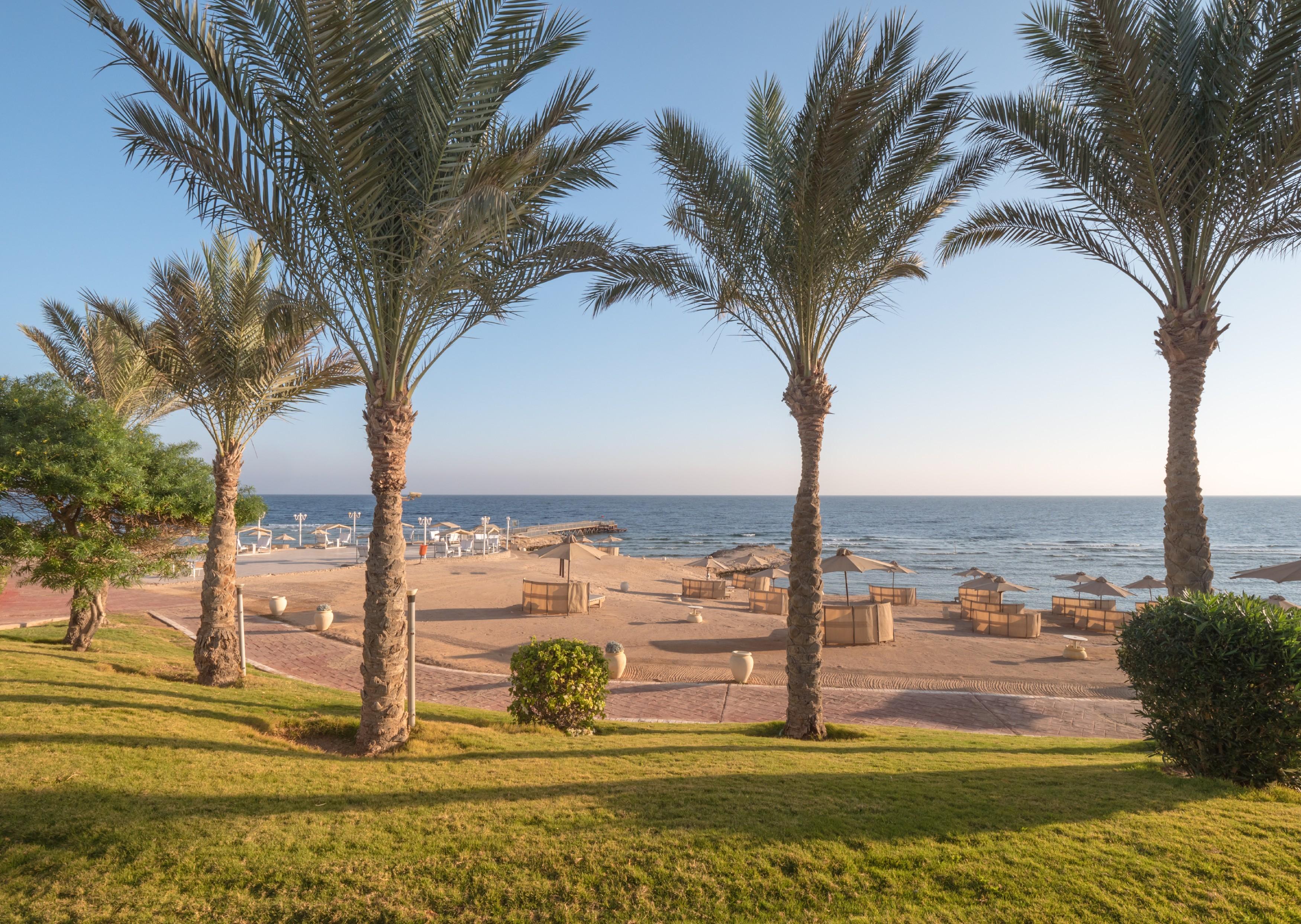 ホテル セレニティ マカディ ビーチ マカディ・ベイ エクステリア 写真 Beach at the Hilton Sharm El Sheikh
